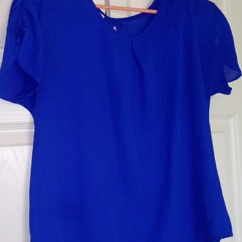 Agaci royal blue blouse